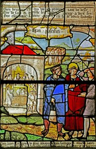 Las Bienaventuranzas, Église Sainte-Tanche de Lhuêtre, Bienaventurados los pacificadores de French School